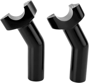 DRAG SPECIALTIES Forged Aluminum Handlebar Risers - Pullback - 4-1/2" - Black - Picture 1 of 1