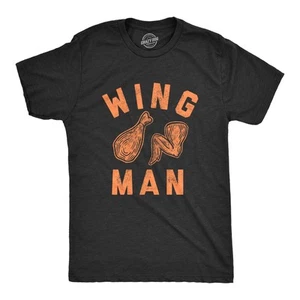 Camiseta Para Hombres Wing Man Divertida Alas de Pollo Búfalo Sarcástico Novedad Camiseta - Imagen 1 de 7