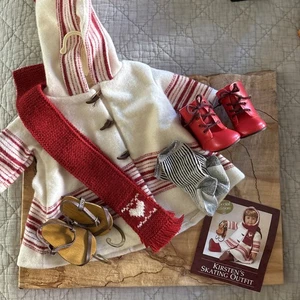 Muñeca American Girl Traje de Patinaje Kirsten Edición Especial Retirada - Imagen 1 de 10