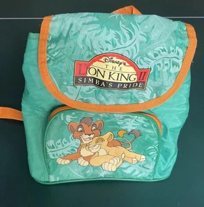 Mochila de Colección Disney El Rey León 2 Simba's Pride Niños Pequeña Verde Rara - Imagen 1 de 13