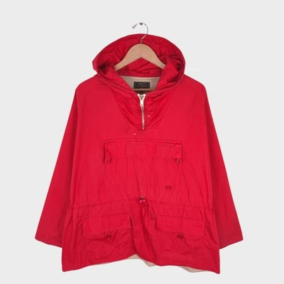BEAMS PLUS Men's Red Oversized Sports Anorak Smock Parka Jacket - Image 1 of 4