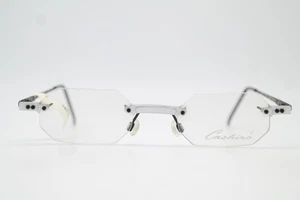 Vintage Brille Cashiro C 604 Silber Schwarz Randlos Brillengestell eyeglasses - Picture 1 of 6