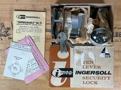 Llanta Ingersoll Deadlock Automático SC71 Cromo - Nuevo Stock Antiguo - Hecho en Inglaterra Foto 1 de 3