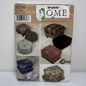 Simplicity Home Sewing Pattern 9556 Ottomans Footstools Uncut Vintage - Picture 1 of 4