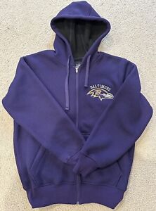 Baltimore Ravens Hoodie Sweatshirt Purple Small NFL Stitched 🏈
