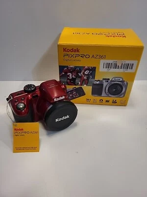Kodak PixPro AZ361 ROJO 16 MP-Cámara Digital, Batería, Cargador, Nuevo En Caja  Foto 1 de 4