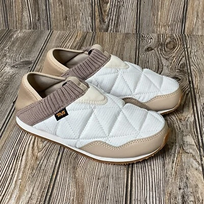 Teva ReEmber Moc Shoes Beige Camping Slipper Quilted Moccasins Womens Size 6 - Image 1 of 4
