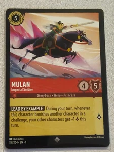 Mulan, Imperial Soldier 118/204 Super Rare Lorcana First Chapter Non-Foil  - Bild 1 von 10