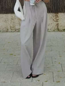 Phillip Lim Grey Palazzo Pants Size 2 550$ - Picture 1 of 6