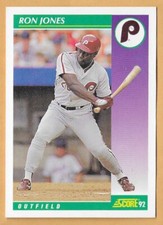RON JONES PHILADELPHIA PHILLIES #342 - SCORE NM-MT 1992