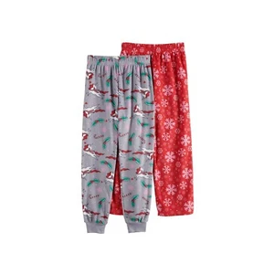 Girls pajama Pants Cuddl Duds 2-Pack size S 6-6X, M 7-8 NEW - Picture 1 of 3
