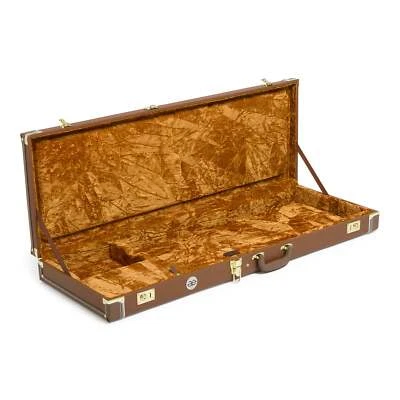 Estuche rígido para guitarras AE marrón con lados marrones para estilos Jaguar/Jazzmaster Foto 1 de 4