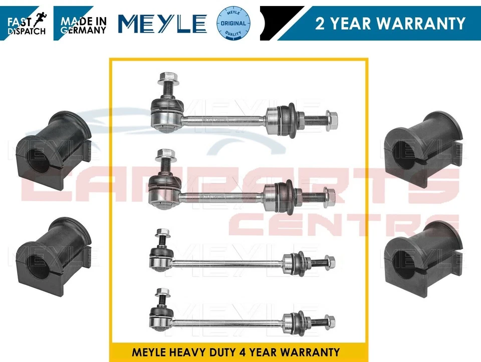 FOR LAND ROVER DISCOVERY 2 FRONT & REAR ANTI-ROLL BAR DROP LINKS BUSHES MEYLE - Image 1 of 1
