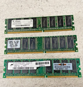 Pack of 3 HP 512MB 261584 DDR Registered ECC 266Mhz Memory Module RAM Storage - Picture 1 of 2