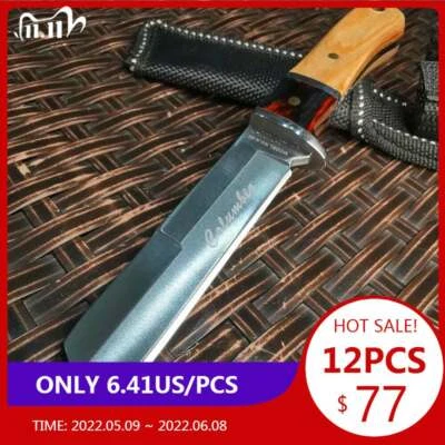 12X Tactical Multi-functional Hiking Fixed Knife Outdoor Camping Survival Tool - Image 1 of 4