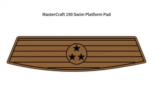 Plataforma de natación MasterCraft 190 Step Boat espuma EVA imitación teca cubierta alfombrilla - Imagen 1 de 16