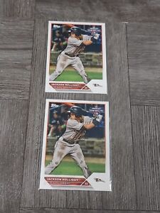 JACKSON HOLLIDAY 2023 TOPPS PRO DEBUT QUANTITY OF 2 ROOKIE CARD PD-7.