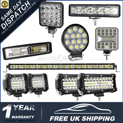 12-24V Car LED Work Light Bar Flood Spot Light Driving Offroad Truck SUV 4x4 ATV - Image 1 of 4