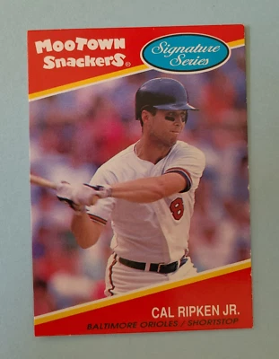 1991 Mootown Snackers Signature Series with Coupon Attached Cal Ripken Jr. #14 - Image 1 of 4