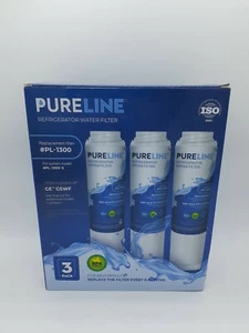 Pureline PL-1300-S Refrigerator Water Filter. Replaces GE GSWF, 3 Pack NEW - Picture 1 of 3