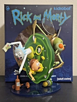 Kidrobot Rick And Morty Collectible Vinyl Figure Art Adult Swim Cartoon Network - Image 1 of 4