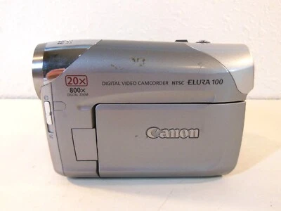 Used CANON ELURA 100 MiniDV Digital Video Camcorder, For Parts / Not Working - Image 1 of 4