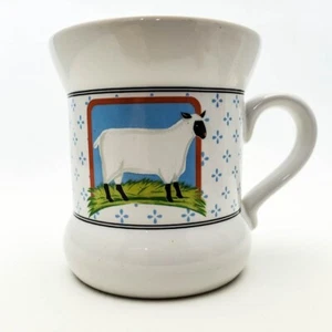 Vandor Country Farm Mug Cup Lamb Sheep Pelzman Collection, 1981 Japan Vintage - Picture 1 of 6