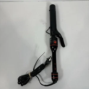 BaByliss Curling Iron Wand Black Red Intertek 9801747 Preowned Tested Works Well - Picture 1 of 8