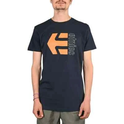 Etnies Corp Combo S/S Camiseta - Azul Marino/Naranja/Blanco - Imagen 1 de 4