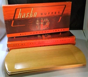 Hasko Buffet Bandejas Multiusos Litografiadas Haskomold Juego de 3 Cajas 12 Bandejas - Imagen 1 de 12