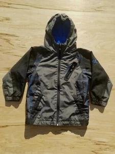 Weather Proof Dual ZipUp Blue Plaid Winter Fleece Lined Coat Jacket Youth Small - Picture 1 of 11