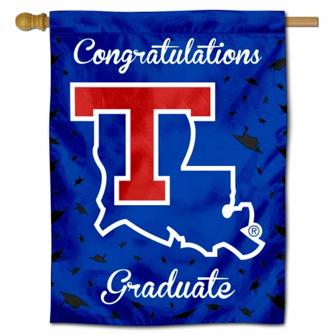 Louisiana Tech University Graduation Gift Decorative Flag Cover