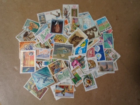 Collection lot 85 different stamps of the Republic of Guinee Cover