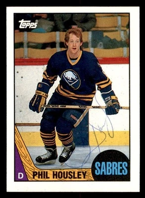 1987 Topps Hockey #33 Phil Housley Signed Autograph (no COA) - Image 1 of 2