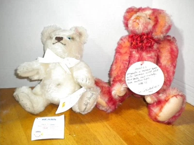 签名 2006 年 Steiff Paws Across America 白色杰基熊 #01380 + 奖金熊! — 第 1/4 张图片