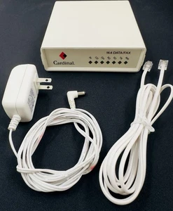 Módem de fax externo Cardinal 33,6 V.34/V.FC hecho en EE. UU. (encendido, sin probar) - Imagen 1 de 8