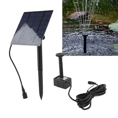 Solar Powered Water Pump Kit Powerful Jet Watering Pond Pump For Bird Bath CS - Bild 1 von 4