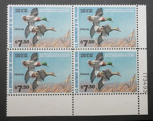 RW47 Federal Duck Hunting Stamps Block of FOUR (4), MNH, OG, 1980 Stamps - Picture 1 of 2