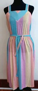 Vintage 70's Young Dimensions Safs Fifth Avenue 0/S Trapeze Swing Dress - Picture 1 of 6
