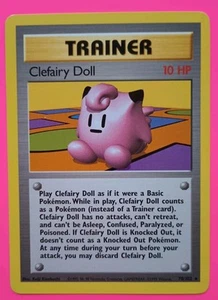 Pokemon Karten Base Set Trainer Clefairy Doll 70/102 Normal Rare mit kleinem Ding 1999 - Bild 1 von 6