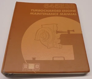 EMD 645E3B GM Lokomotive Diesel Turbolader Motor Wartungsanleitung 1. Aufl. - Bild 1 von 12