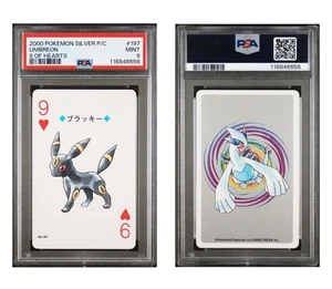 Umbreon PSA 9 Pokemon Silver Version Playing Card 9 Of Hearts 197 PokerLow Pop - Bild 1 von 1