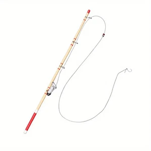 Red Fishing Rod, Doll House Miniature, 1.12 Scale Sport Outdoor Accessory - Picture 1 of 3