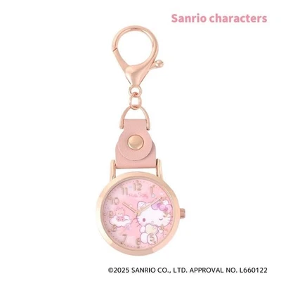RARO! Orologio da tasca Hello kitty kawaii rosa analogico donna Sanrio... - Immagine 1 di 3