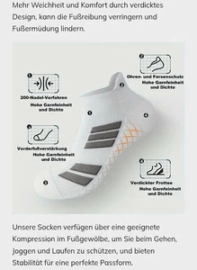 Unisex Sneaker-Socken Unsichtbar Im Schuh Maximaler Komfort. 5 Paar in Weiß 🤪 - Bild 1 von 9