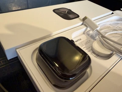 Apple Watch Series 10 Titanium Slate GPS and 4G 46mm with Sport Loop 98% Battery - Image 1 of 4