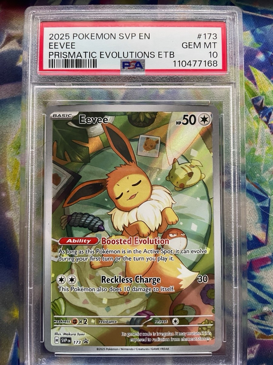 Pokémon TCG Grade 10 Eevee Individual Collectible Card Game Pokémon TCG Grade 10 Eevee Individual Collectible Card Game