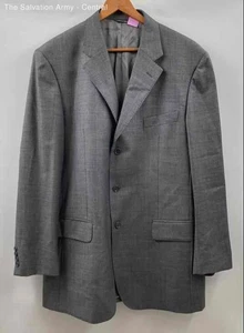 Gian Luca Mens Gray Wool Single-Breasted 2 Piece Suit Pants Set Size 44/W38 - Picture 1 of 12