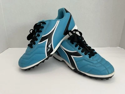 Diadora Sems Women's Blue and Black Soccer Futbol Molded Lace Up Cleats Size 8.5 - Image 1 of 4