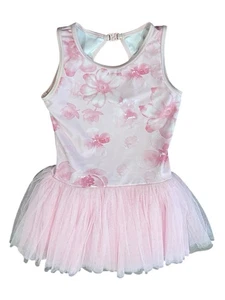 Vestido de Baile Danz N Motion de Danshuz Niñas - Tutú Floral Rosa - Talla 6X/7 - Imagen 1 de 7